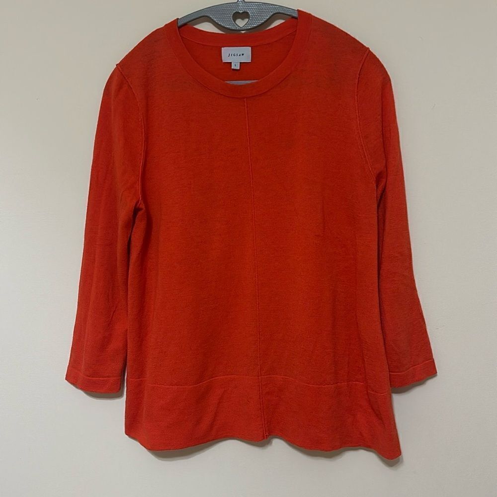 Jigsaw Wool Blend Bracelet Sleeve Length Sweater